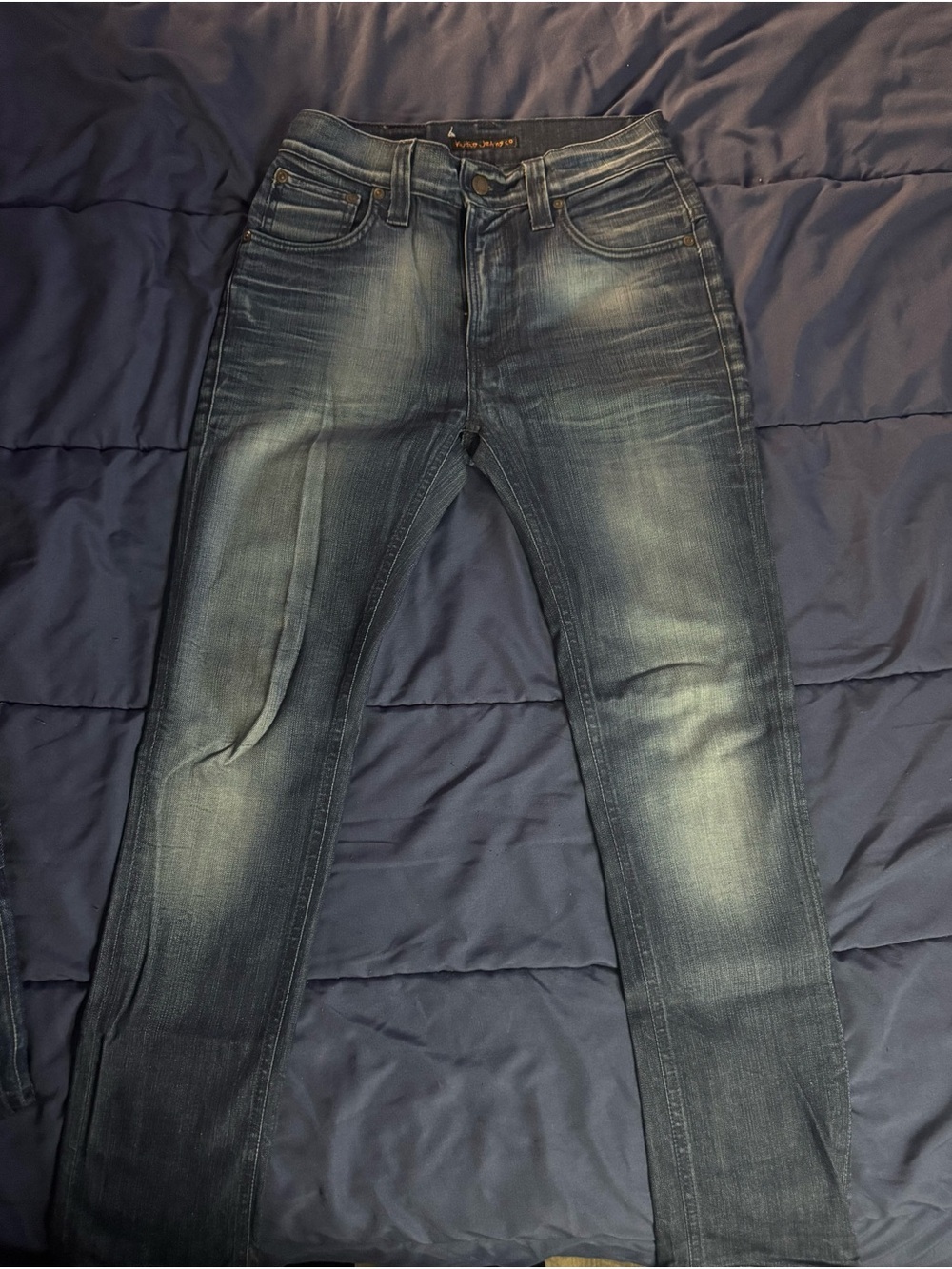 Nudie Jeans Slim Straight Faded Blue